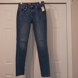 Mossimo Blue Curvy Skinny Jeans Size 2
